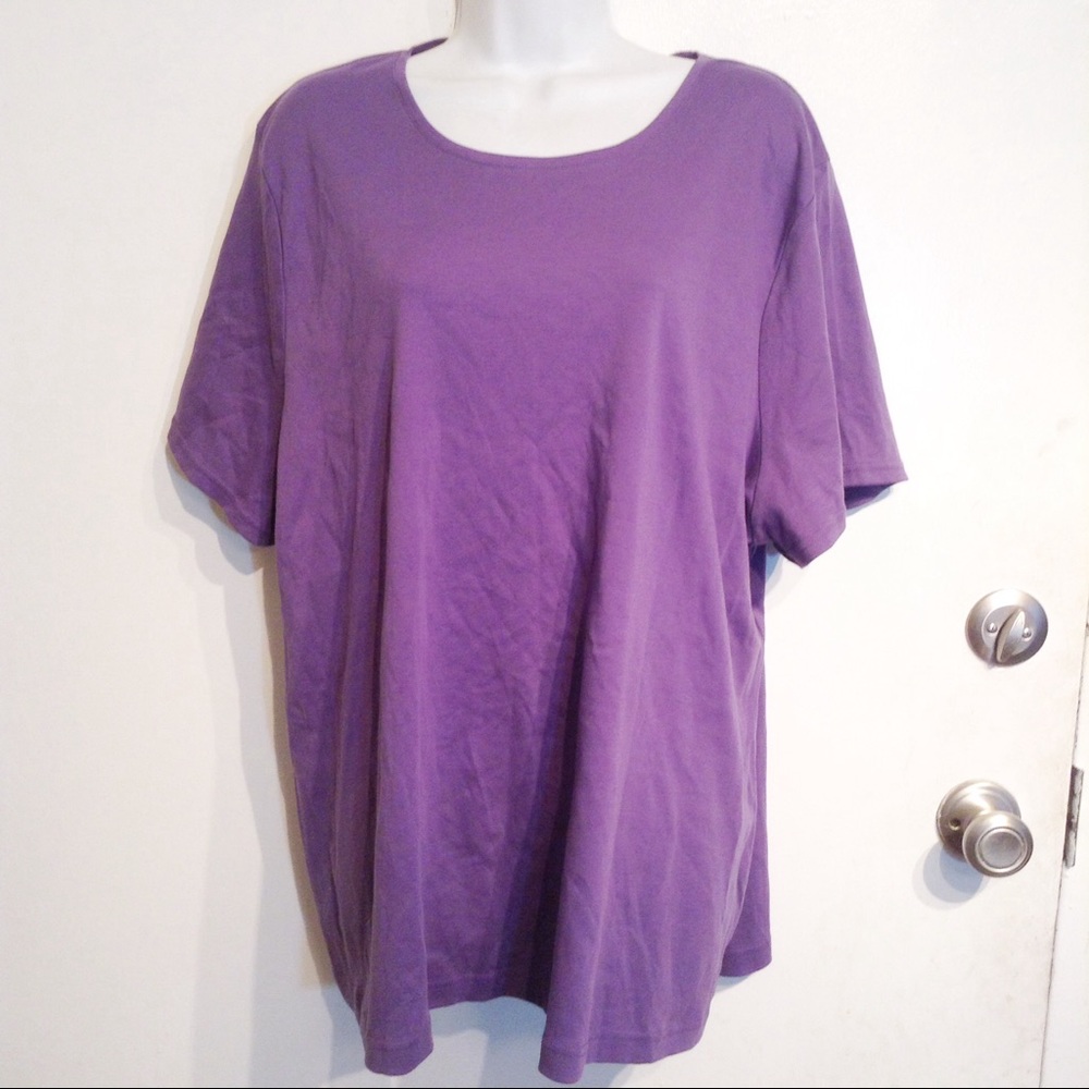 🌟5 for $25🌟 PLUS SIZE Basic Purple Tee Shirt